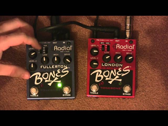 Radial Tonebone London Bones Vs Fullerton Bones Distortion Pedal