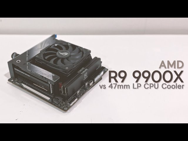 AMD Ryzen 9900X vs 47mm LP Cooler | ID-COOLING IS47XT - YouTube