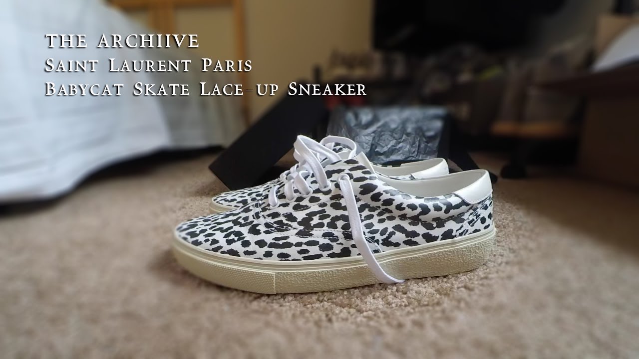 Saint Laurent Babycat Sneaker Review - The Archiive - YouTube
