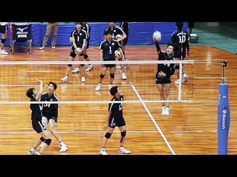 黒鷲旗2023】日本体育大 スパイク練習 吉村颯太、一条太嘉丸、池城