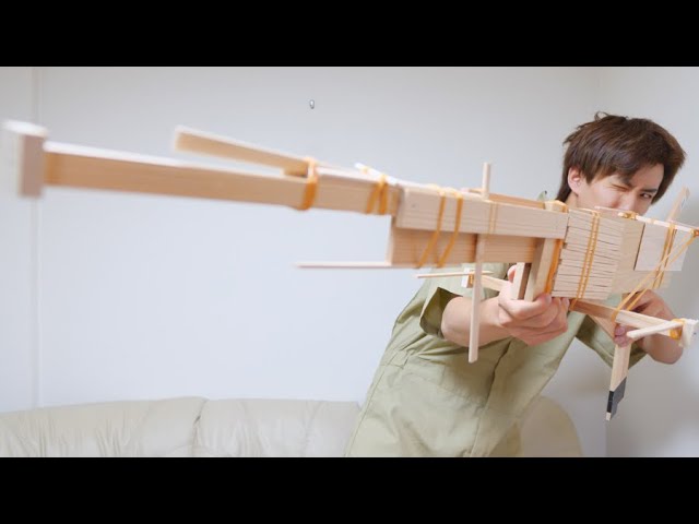 I seriously made the coolest rubber band gun ever. - YouTube