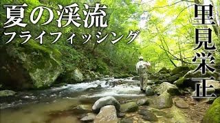 Relax in the summer mountain stream. Fly fishing by Eimasa Satomi