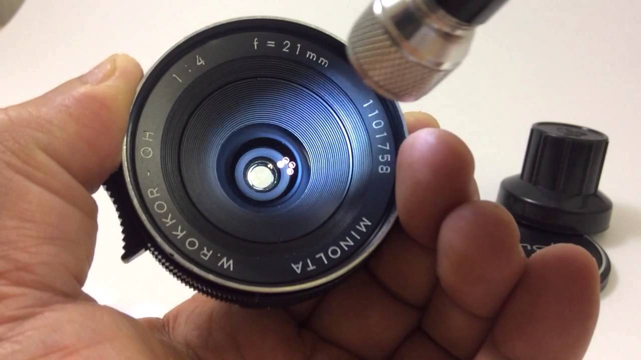 Minolta W.Rokkor-QH 21mm F4 w/Finder - YouTube