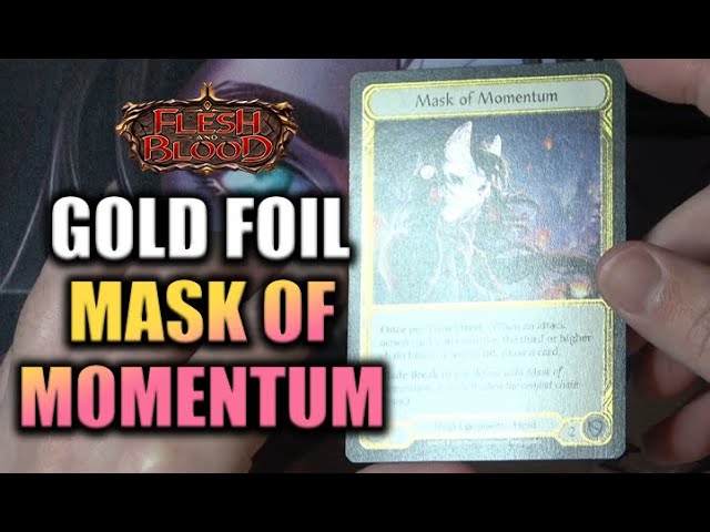 🧈Gold Foil🧈 Mask of Momentum - Extremely Rare Legendary Card FAB