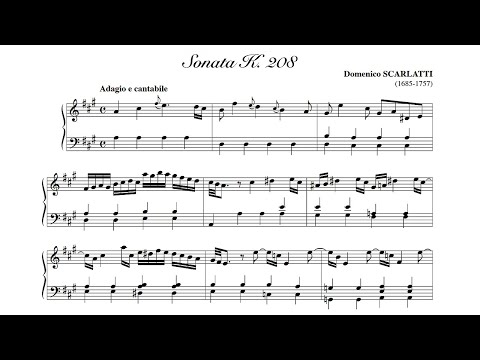 Scarlatti: Keyboard Sonata in A major K. 208 - Ralph Kirkpatrick