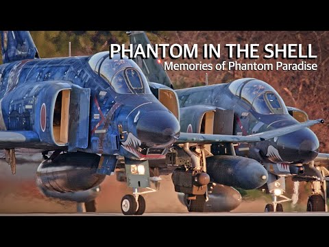 百里基地の雄飛園に展示されるファントム RF-4E 901号機、F-4EJ改 437