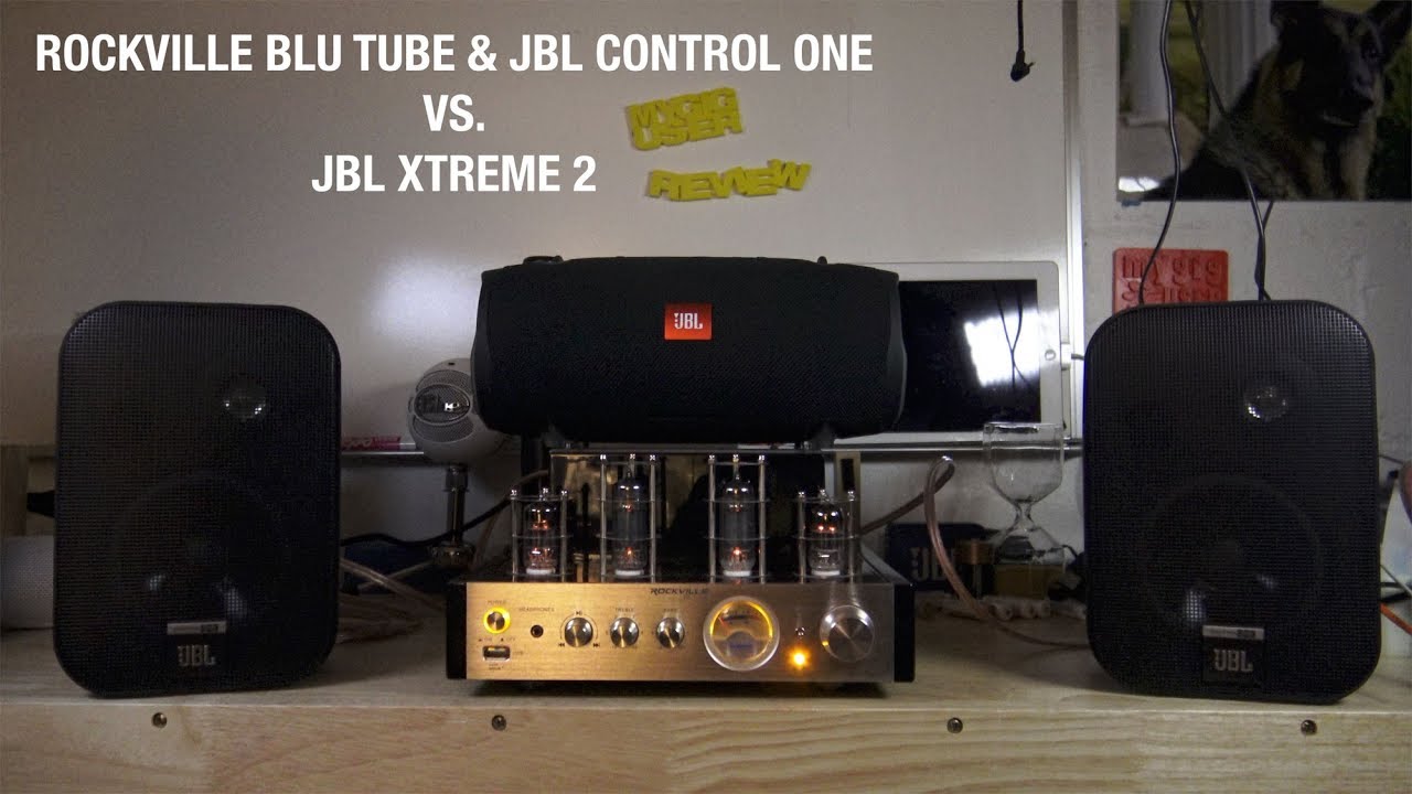 Rockville Tube Amp with JBL Control One vs JBL Xtreme 2 - YouTube