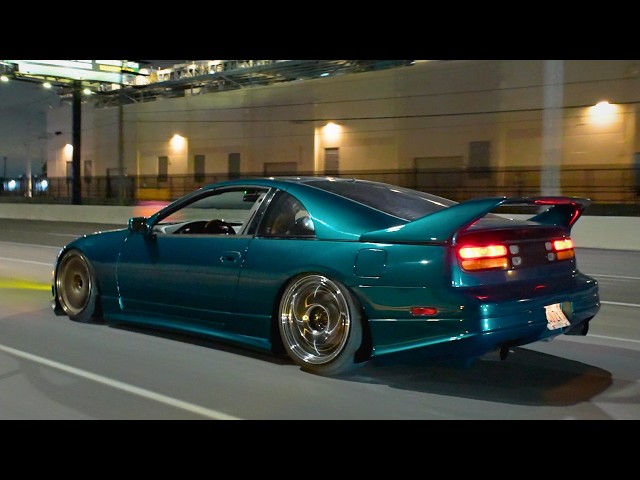 300zx Refresh REVEAL + 100's of drift cars mob the streets of