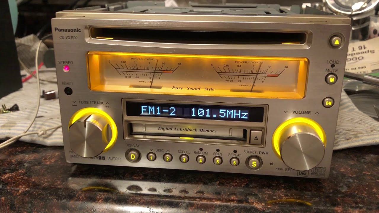 Panasonic CQ-VX5500 FM range converted - YouTube