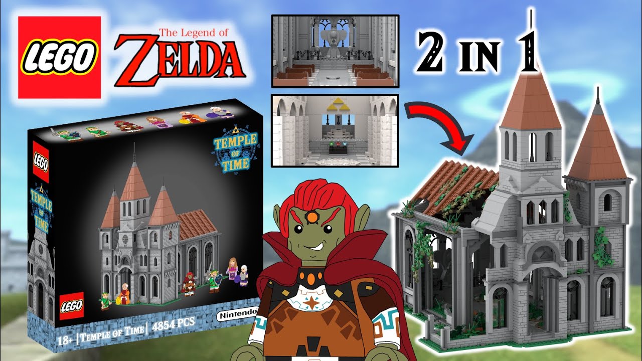 LEGO Temple of Time 2 in 1 custom set! Switch between Ocarina and