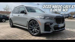 2022 Nardo Grey BMW X7 x-Drive 40i - YouTube