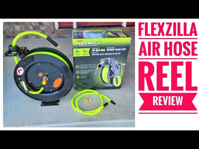 Flezxilla Air Hose Retractable Reel Review - YouTube