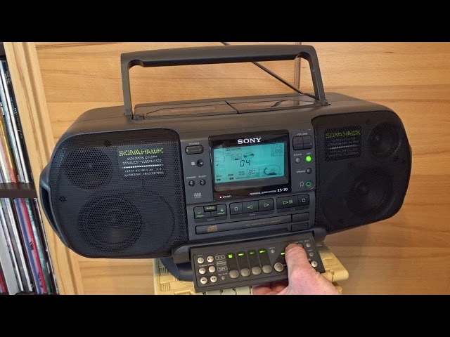 Sony Sonahawk Sona Hawk ZS-70, showing all functions - YouTube