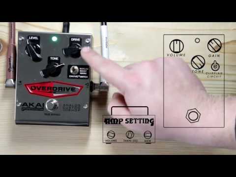 Akai Shred-o-matic demo: Tube Distortion with dynamic gain pedal