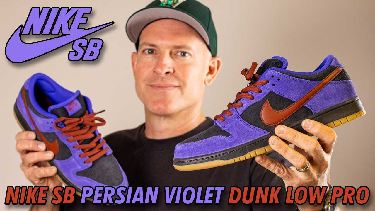 Nike SB Dunk Low Pro Persian Violet Cinnamon First Look - YouTube