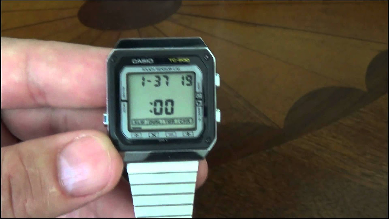 Vintage Casio TC - 500 touch calculator watch review - YouTube
