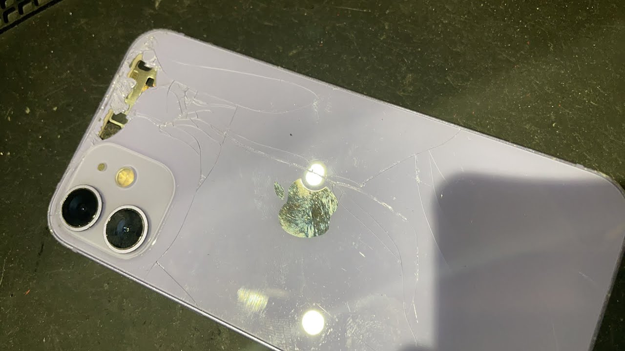 iPhone 12 mini 背面バックパネル交換修理 - YouTube