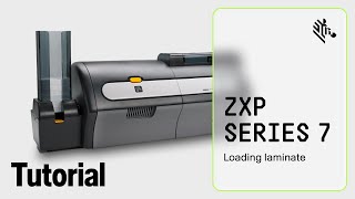 Zebra ZXP Series 7 How-To: Load Laminate - YouTube