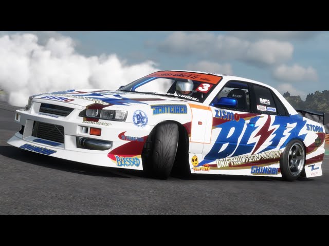 CARXで作る】D1 BLITZ スカイライン ER34 2006年ver.【野村謙】 - YouTube