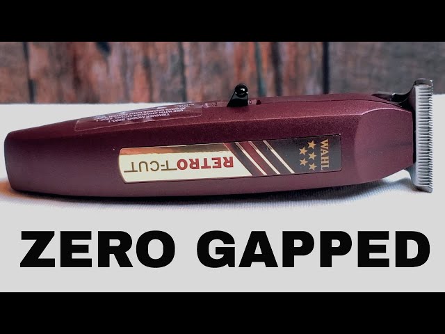 How To Zero Gap WAHL RETRO T-CUT Cordless Trimmer - YouTube