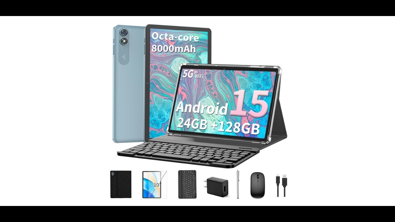 Relndoo T901 | Relndoo 2025 Android 15 Tablet with Keyboard - YouTube