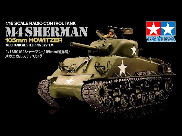 TAMIYA 1/16 R/C M4 SHERMAN（MECHANICAL STEERING SYSTEM）タミヤ M4
