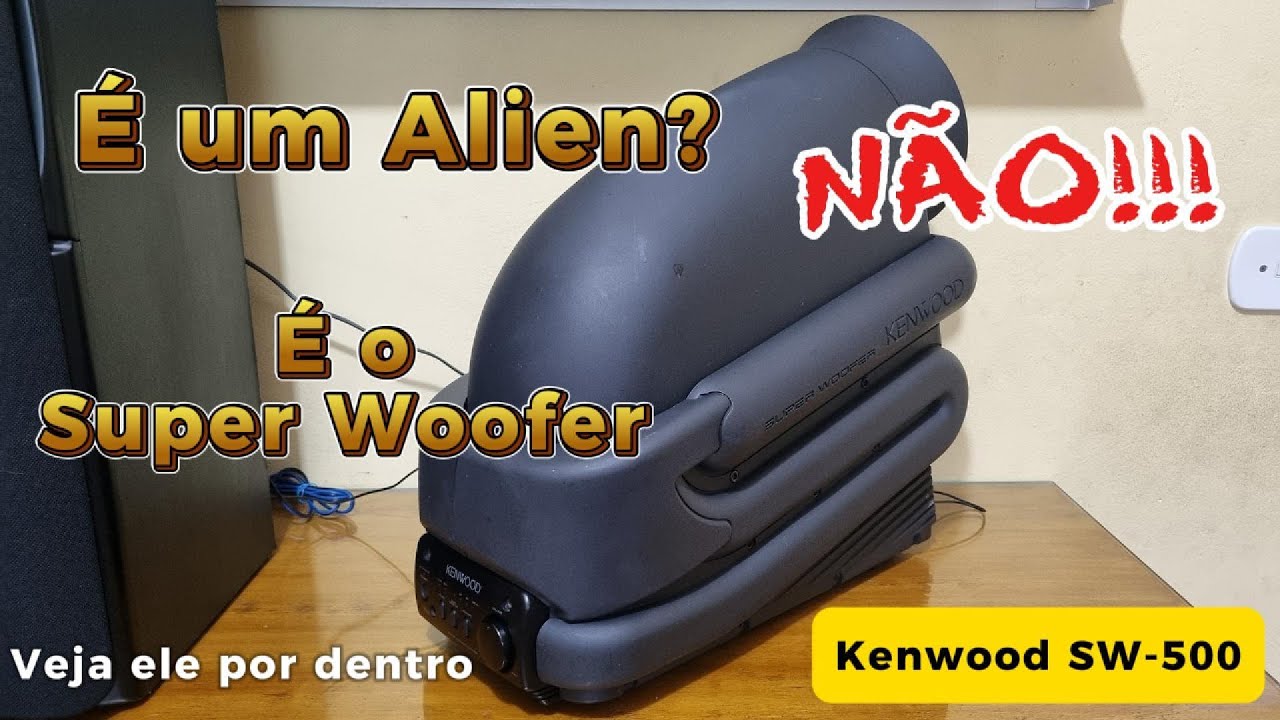 sub Kenwood sw 500. inside - YouTube