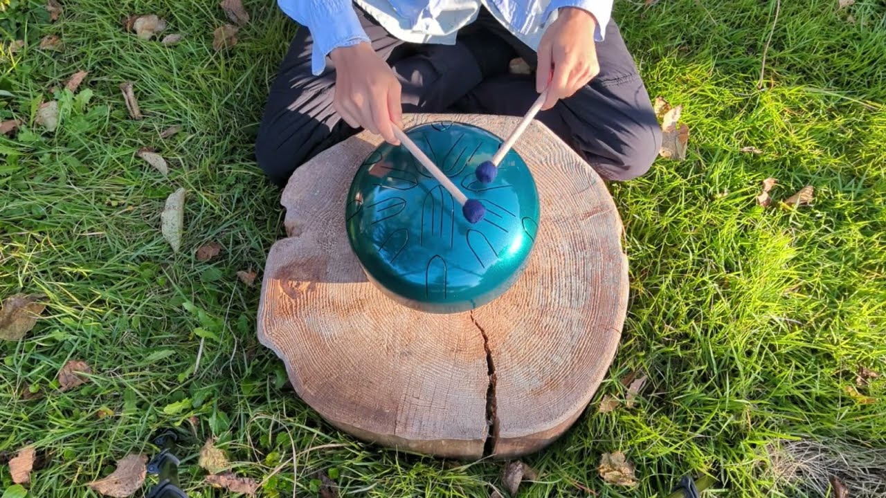 中型さざなみ432hzを即興演奏 - YouTube