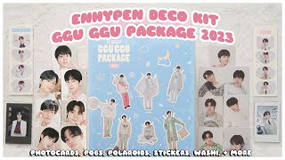 ✨ unboxing enhypen deco kit ggu ggu package 2023 - photocards