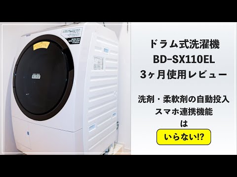 ドラム式洗濯機】HITACHI BD-SX110EL 3ヶ月使用レビュー(掃除方法