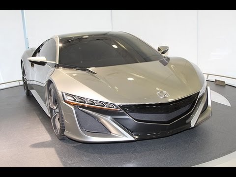 ホンダ「NSXコンセプト」国内初公開＝15年にも日本市場投入 - YouTube