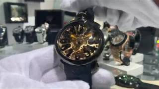 Manuale 48mm スケルトン 5312.02.OR | GaGa MILANO -ガガミラノ- 公式