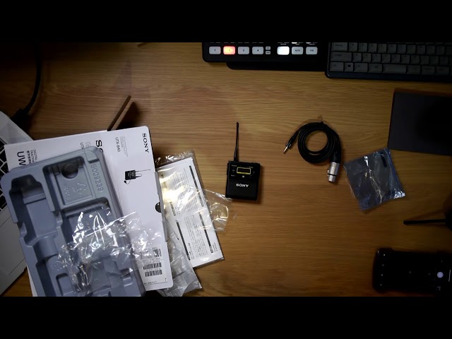 ソニーのワイヤレスピンマイクを購入 URX-P03D + UTX-B40 x 2台 - YouTube