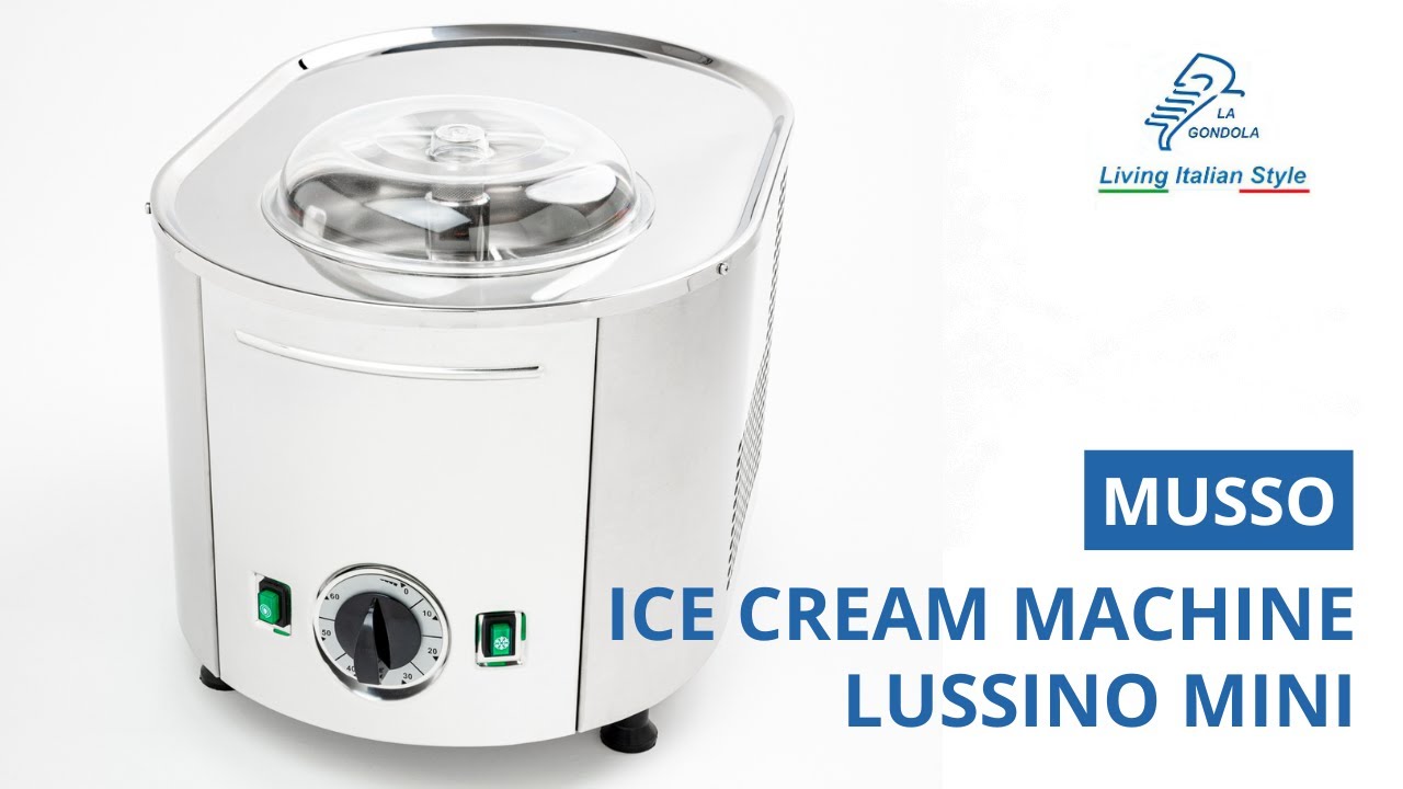Ice Cream Maker Musso Mini Lussino - YouTube