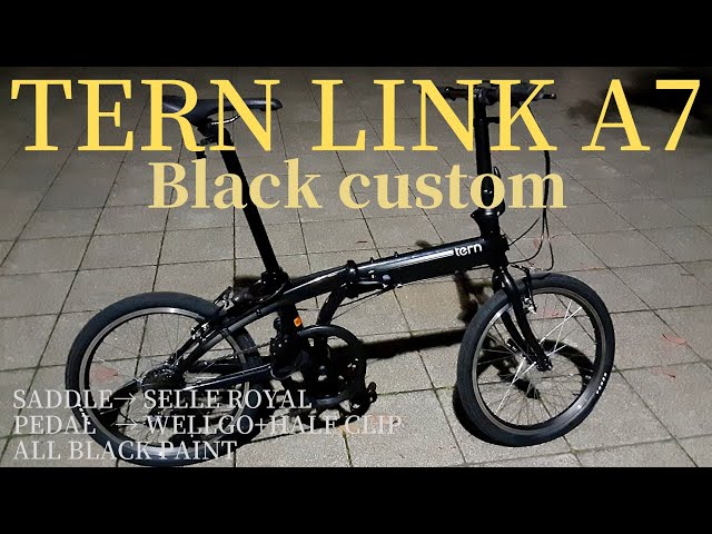 TERN LINK A7 ※買った日にカスタム & ブラック化！ミニベロ【折り畳み
