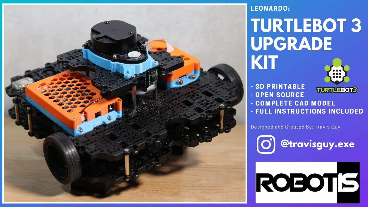 Turtlebot3 Waffle Pi MOD: LEONARDO Upgrade Kit - Assembly
