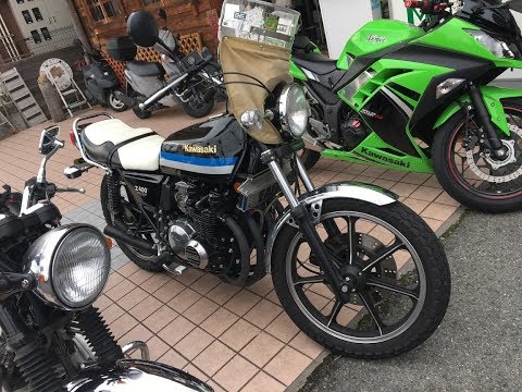 豪快サウンドを聞け 絞り込みFXハンドル カワサキ・Z400FX 旧車