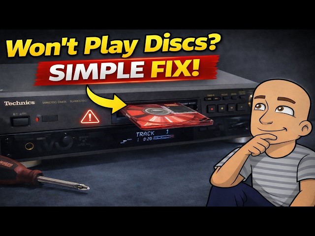 Won't Play Discs? This Simple Fix Saved this Technics SJ-MD150