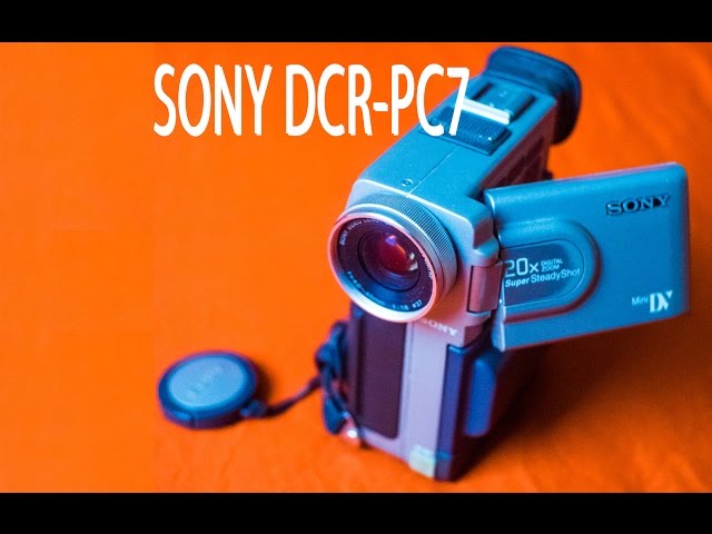 Sony DCR-PC7 small early digital miniDV camcorder, 1996