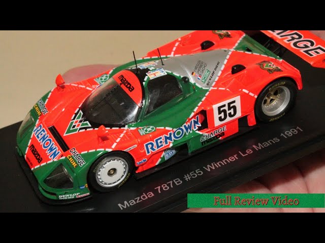 Le Mans Winner 1991 Group C Mazda 787B Sparks 1/43 Scale Die-cast