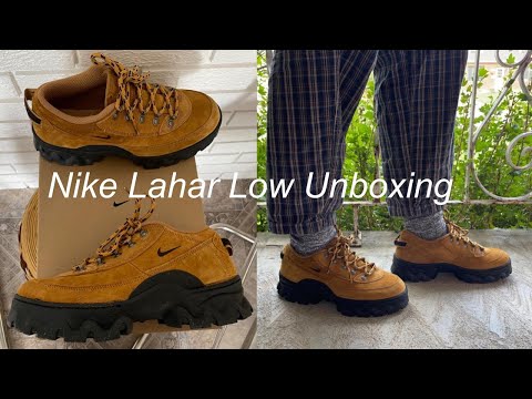 Nike Lahar Low Unboxing + Details + Try on - YouTube