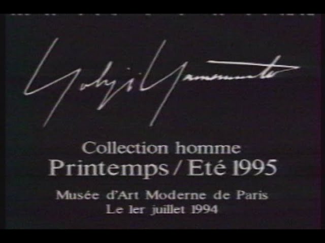 Yohji Yamamoto POUR HOMME, Spring/Summer 1995 - YouTube