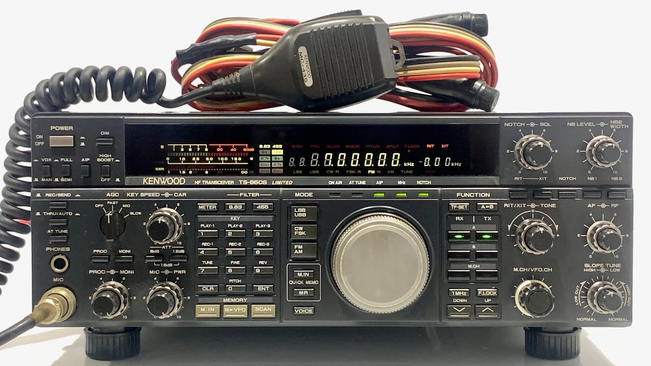 💢Kenwood TS-850S Limited HF 130W + DC + MC-43S ATU Open💢 - YouTube