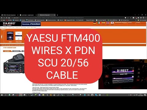 YAESU FTM400 - WIRES X PDN Mode SCU20/56 Cable - YouTube