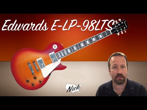 Guitar Review - Edwards E-LP 98 LTS from ESP Japan! - YouTube