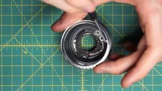 Olympus OM-System F.Zuiko Auto-S 50mm f1.8 Lens Disassembly - YouTube