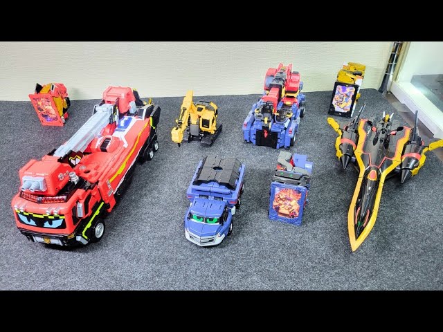 TOY ASMR│個性豊かな変形合体！メタルカードボットW 追加3体の