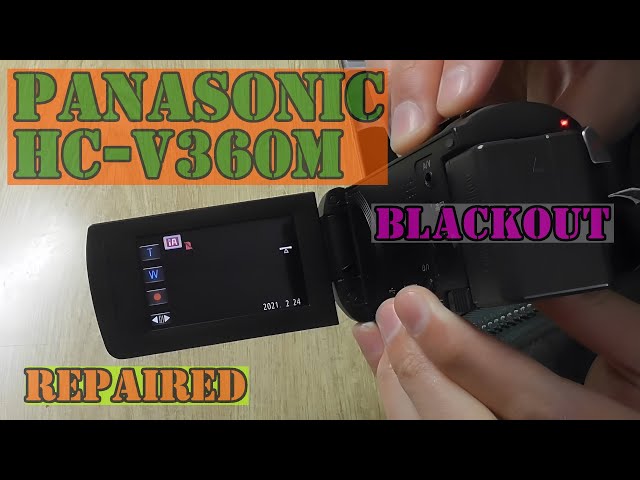 Panasonic HC-V360m camcorder [Black out LCD from CMOS] Repaierd