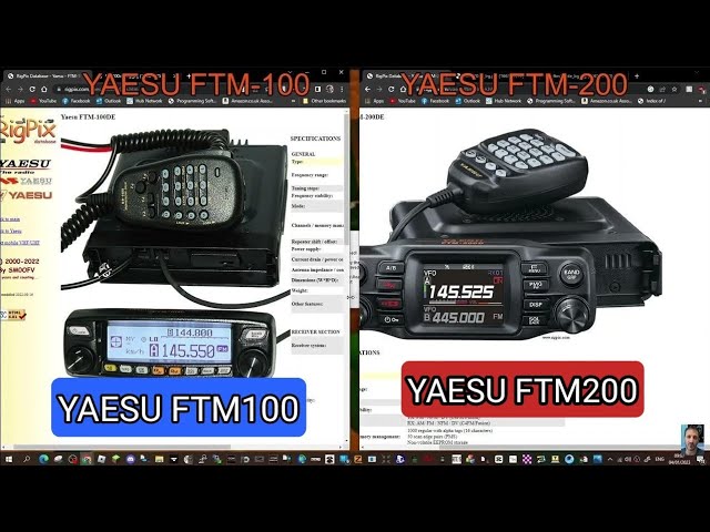 YAESU FTM200D & YAESU FTM100D - YouTube
