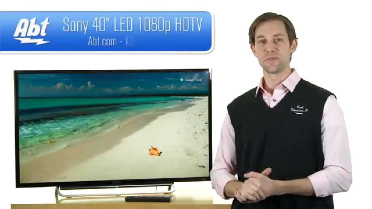 Sony 40 inch LED 1080P HDTV - KDL40W600B Features - YouTube